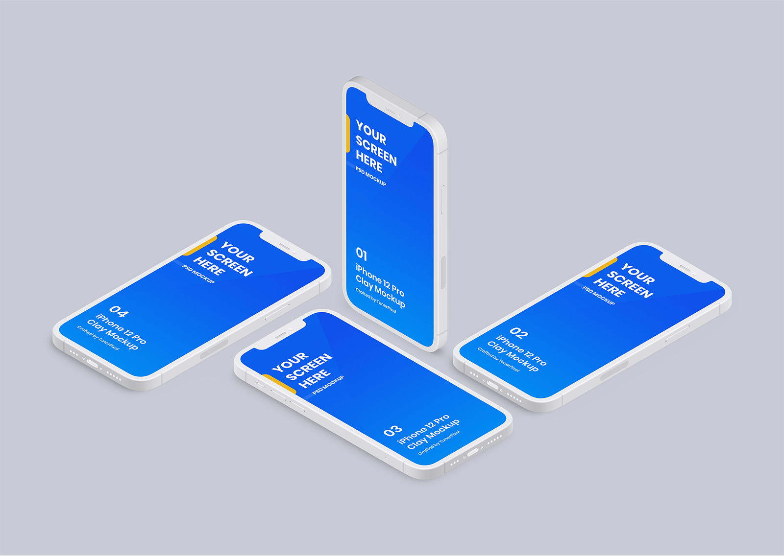 iPhone 12 Pro Clay Mockup 1.0 iPhone 12 Pro Clay Mockup 1.0