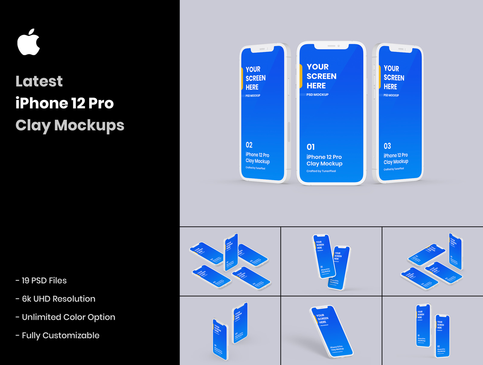 iPhone 12 Pro Clay Mockup 1.0 iPhone 12 Pro Clay Mockup 1.0