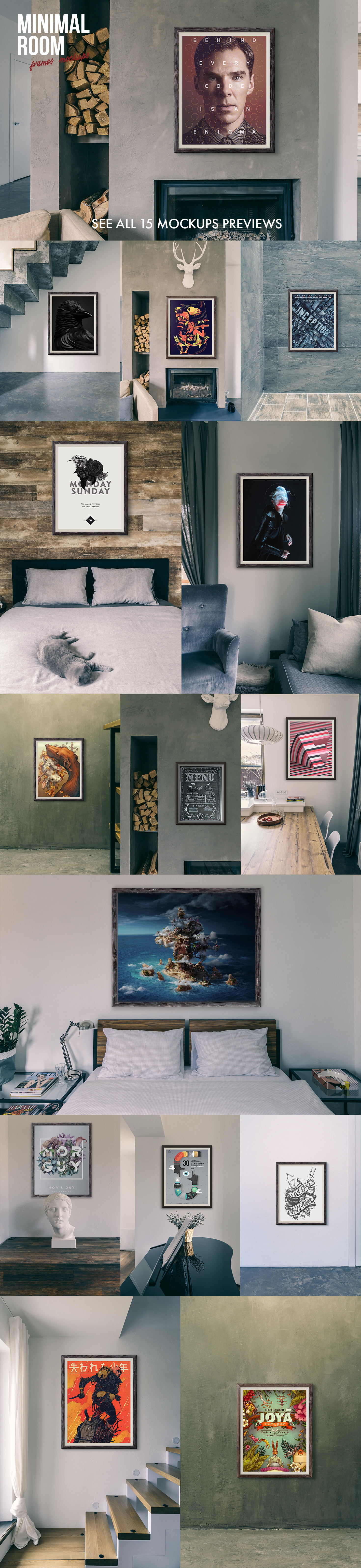 Minimal Room - Frames Mockups