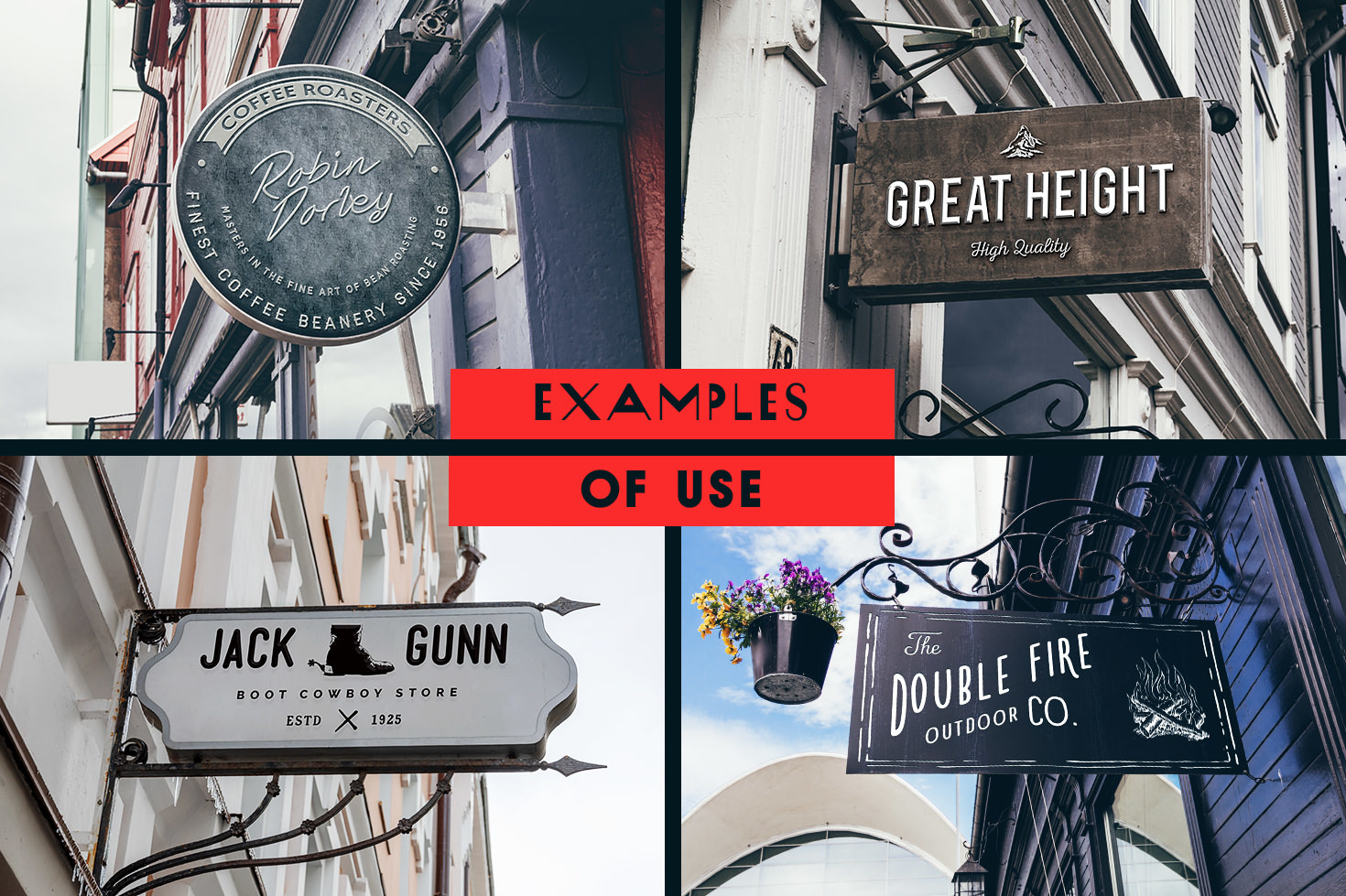 The Mega Signs Bundle - 157 signs mockups