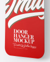 Paper Door Hanger Mockup