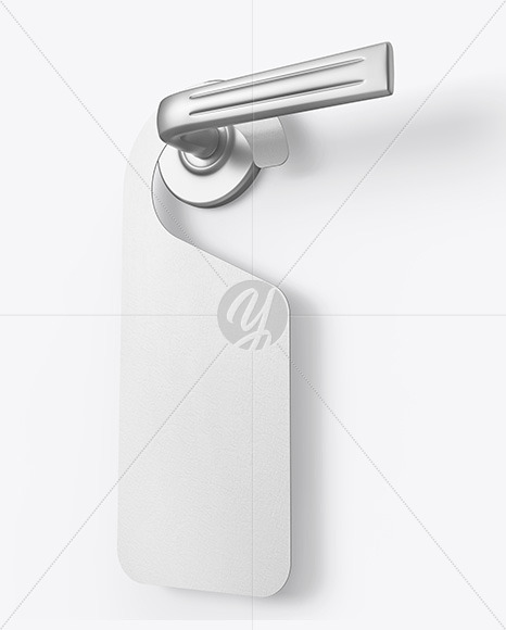 Paper Door Hanger Mockup