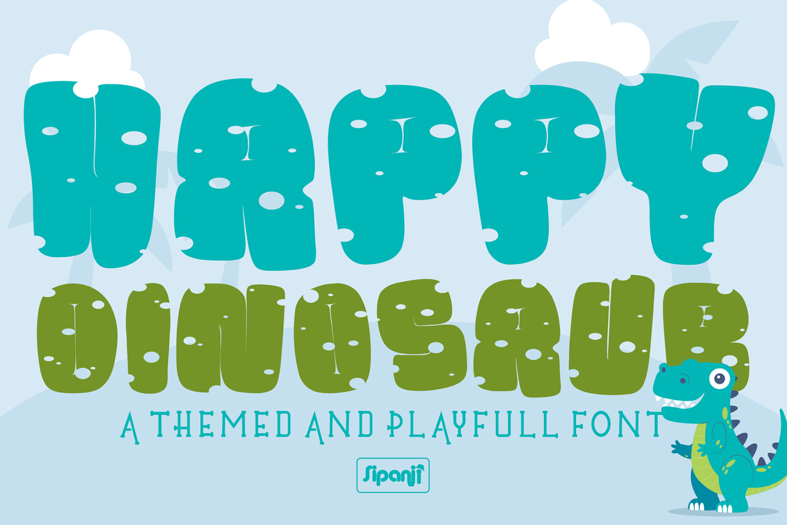 Happy Dinosaur Font Happy Dinosaur Font