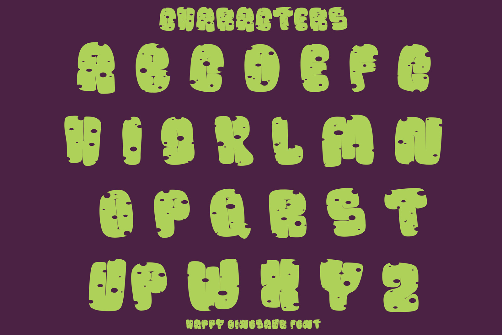 Happy Dinosaur Font