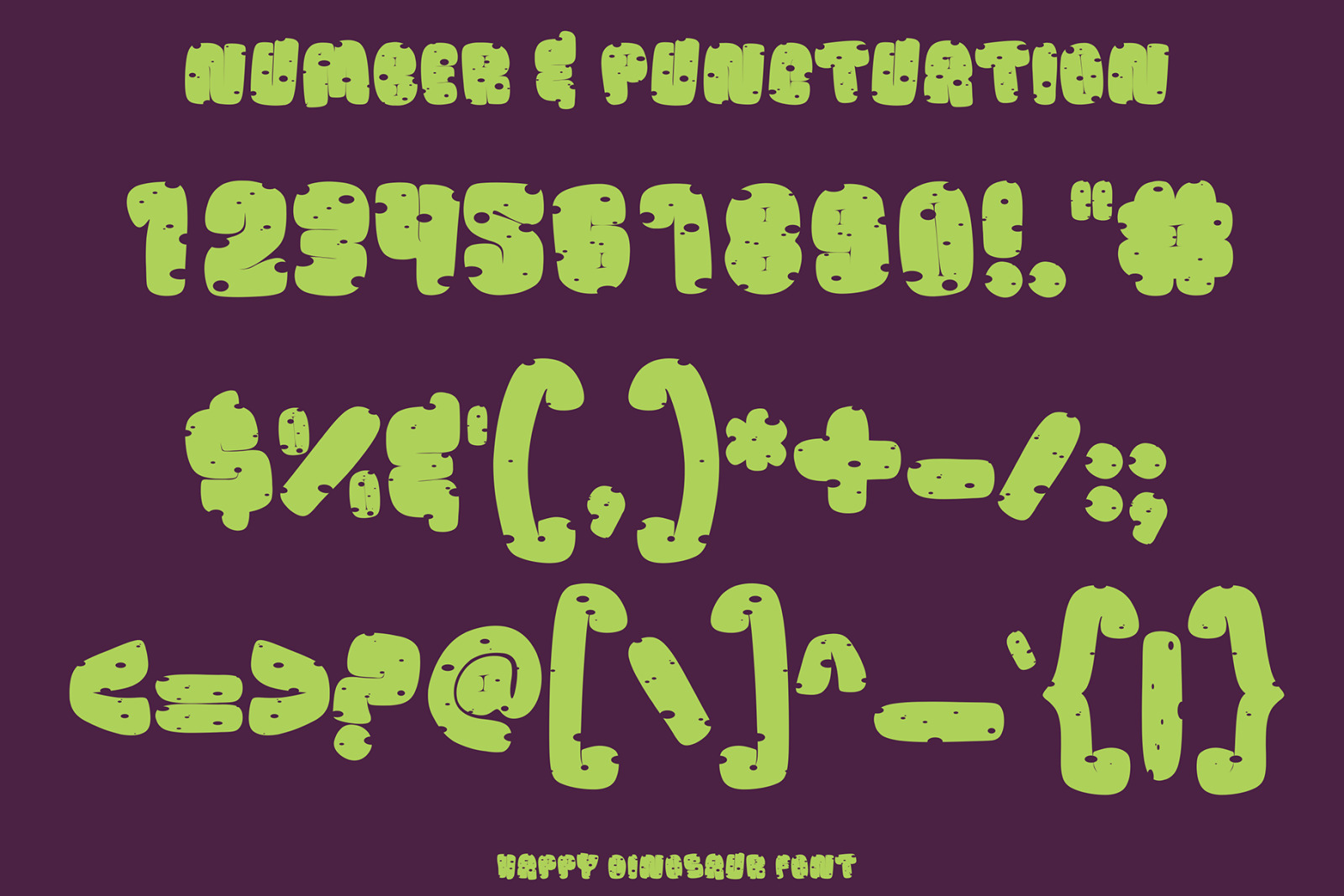 Happy Dinosaur Font