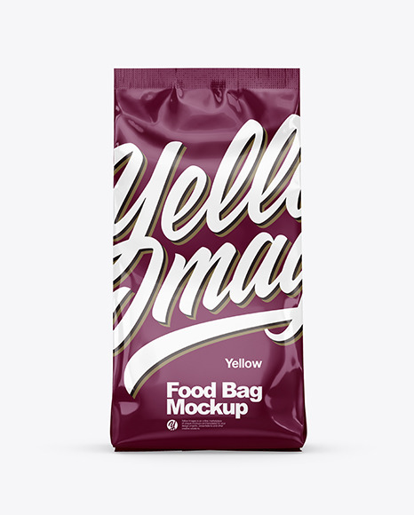 Glossy Food Bag Mockup