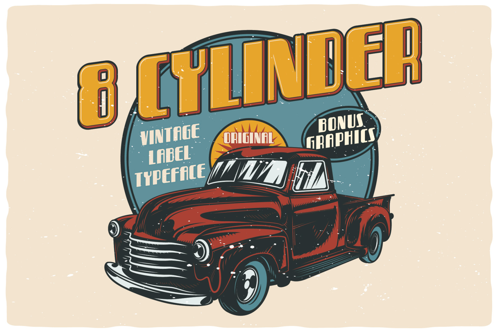 Eight Cylinder Font Eight Cylinder Font