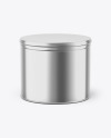 Metalliс Storage Jar Mockup