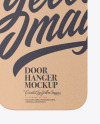 Kraft Door Hanger Mockup