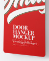 Paper Door Hanger Mockup