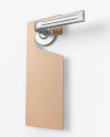 Kraft Door Hanger Mockup