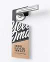 Kraft Door Hanger Mockup