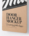 Kraft Door Hanger Mockup