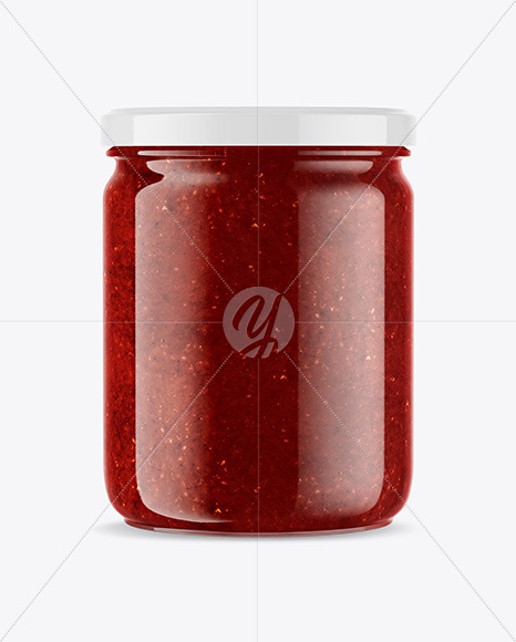 BBQ Sauce Jar Mockup