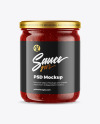 BBQ Sauce Jar Mockup