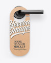 Kraft Door Hanger Mockup