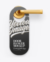 Kraft Door Hanger Mockup