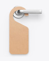 Kraft Door Hanger Mockup