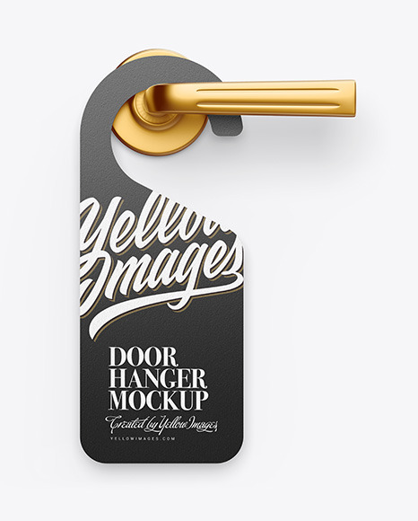 Kraft Door Hanger Mockup