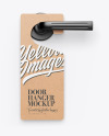 Kraft Door Hanger Mockup