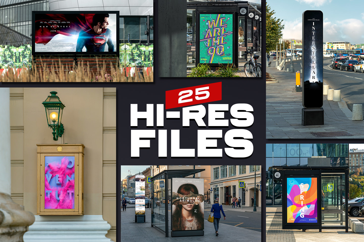 25 Street Billboards Mockups 25 Street Billboards Mockups