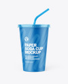 Paper Soda Cup Mockup