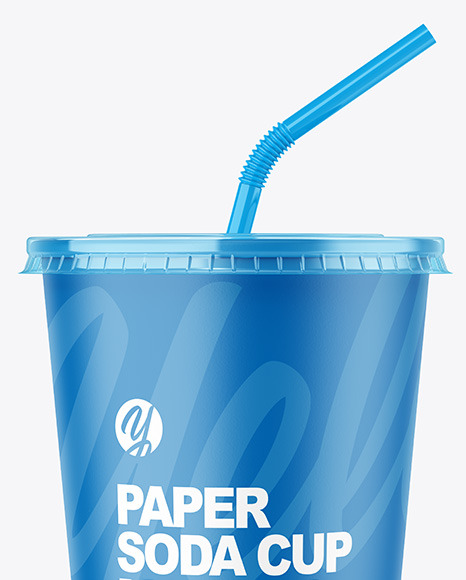 Paper Soda Cup Mockup