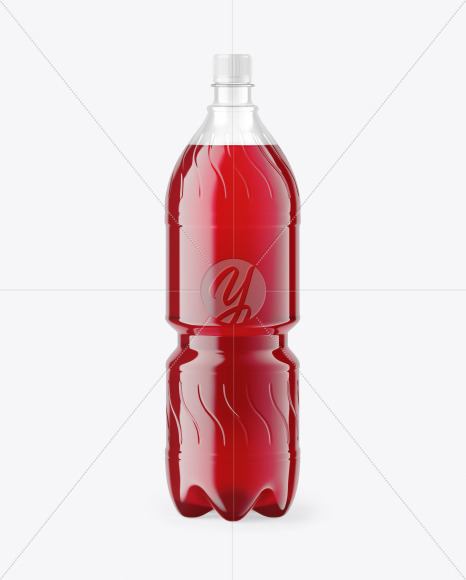 Berry Soft Drink Bottle Mockup