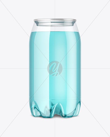 Clear PET Drink Can Mockup