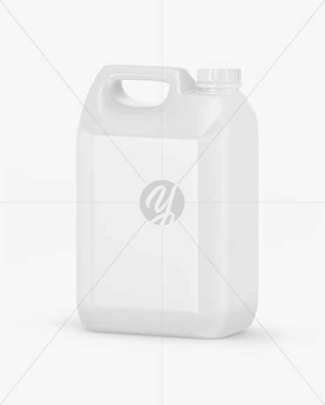 Plastic Jerrycan Mockup - Half Side View