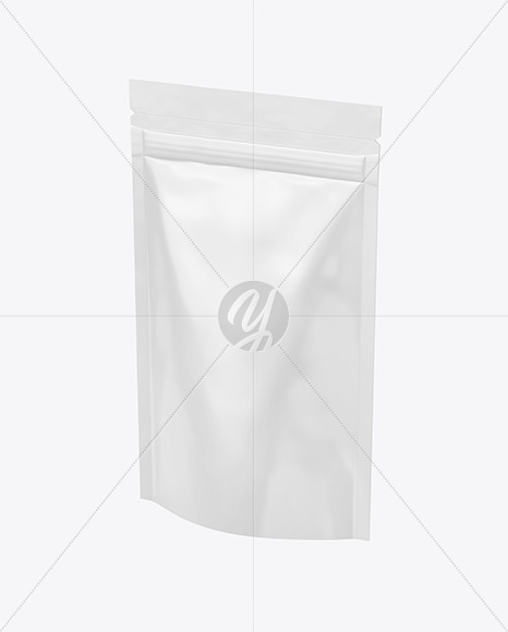 Glossy Stand-Up Pouch Mockup