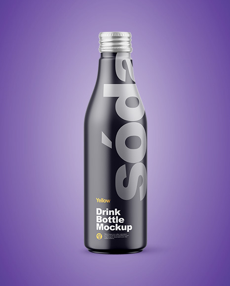 Matte Drink Bottle Mockup