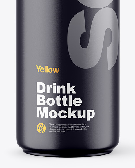 Matte Drink Bottle Mockup