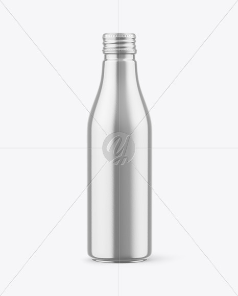 Metallic Drink Bottle Mockup