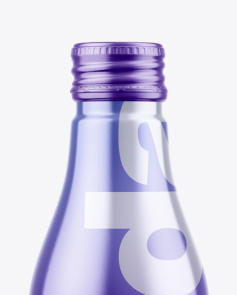 Metallic Drink Bottle Mockup