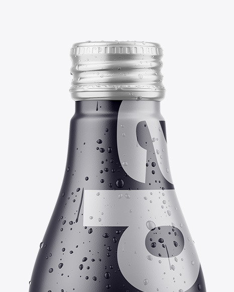 Matte Drink Bottle w/ Drops Mockup