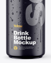 Matte Drink Bottle w/ Drops Mockup