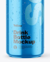 Metallic Drink Bottle w/ Drops Mockup