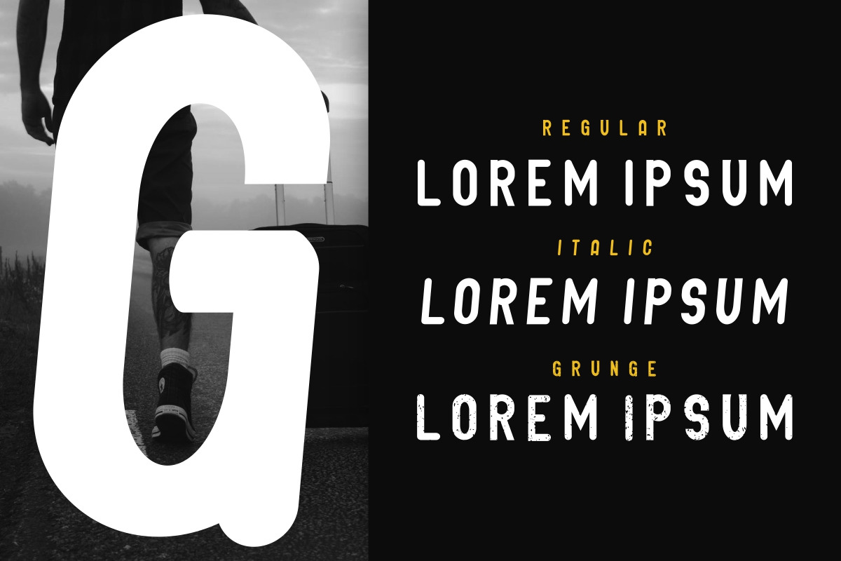 GLIFORD : Retro BOLD Sans Serif Font GLIFORD : Retro BOLD Sans Serif Font