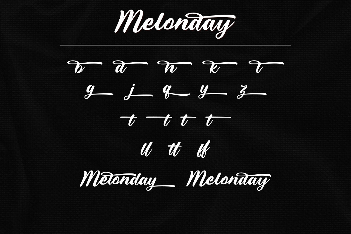 Melonday Font Melonday Font