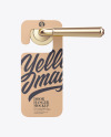 Kraft Door Hanger Mockup