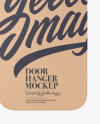 Kraft Door Hanger Mockup