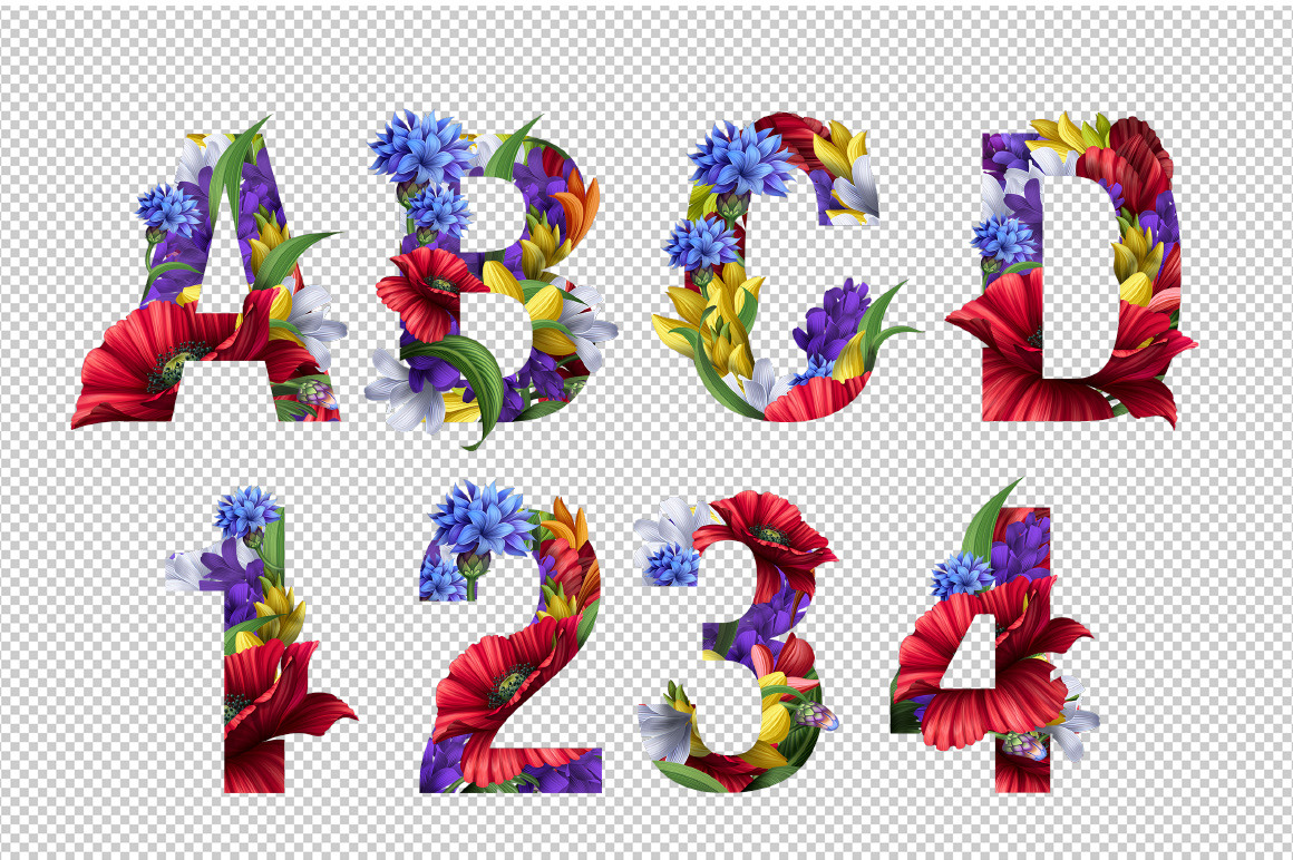 Flowers Wacomka Font Flowers Wacomka Font