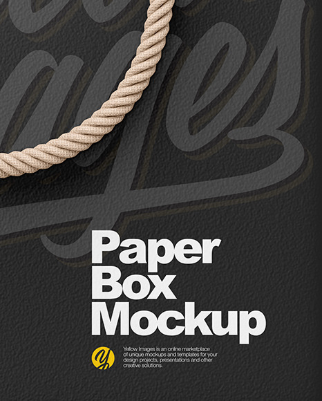 Box with Handles Mockup