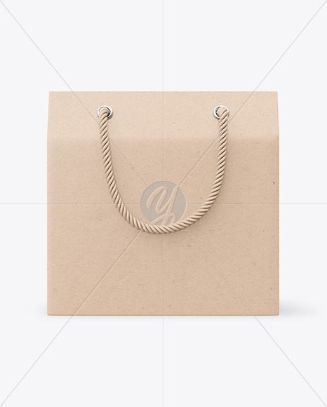 Kraft Paper Box with Handles Mockup