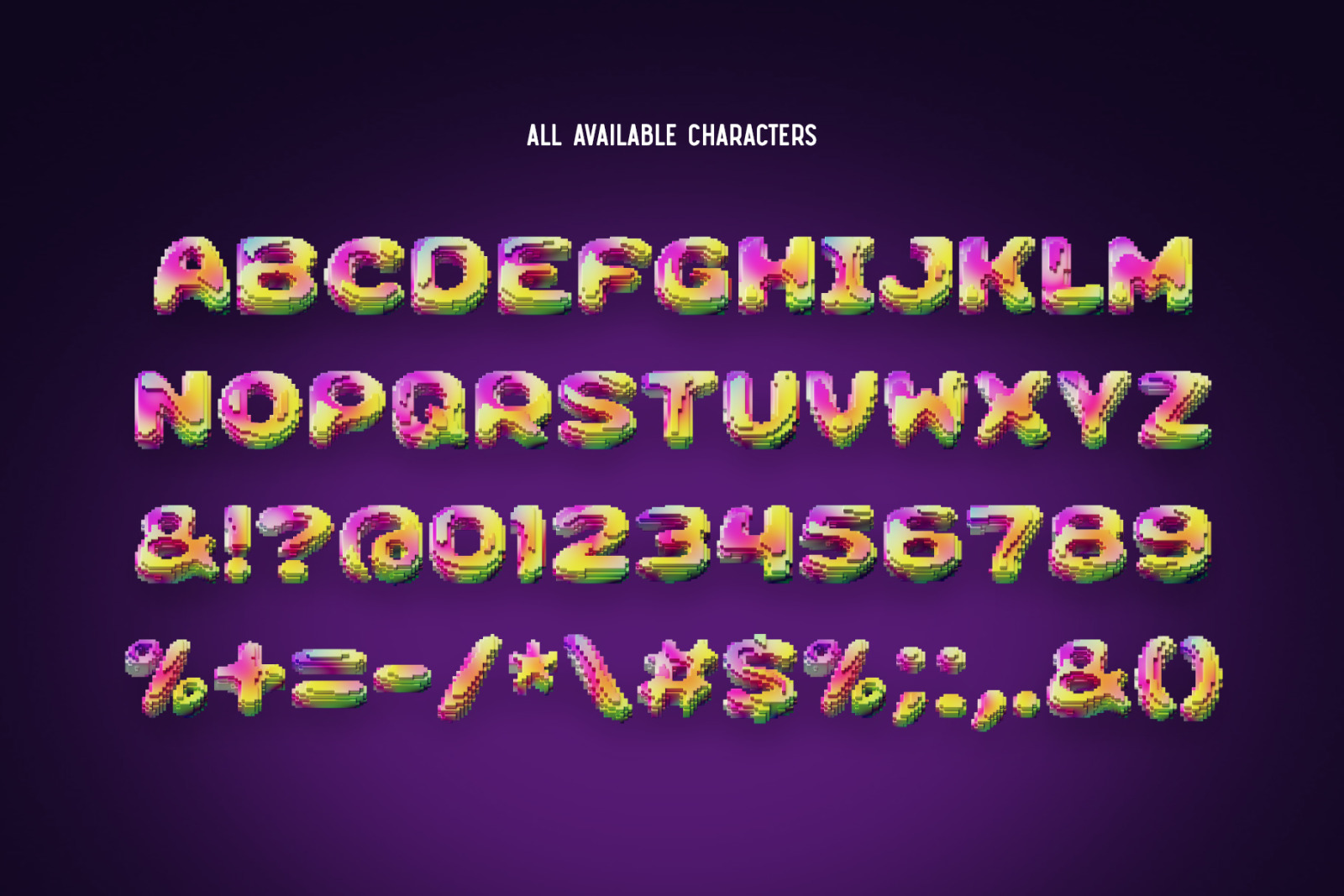 Pixcraft – Color Bitmap Font.