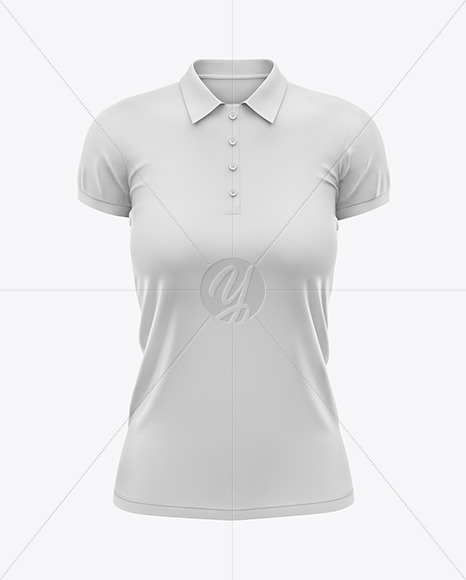 Women's Short Sleeve Polo Shirt Mockup