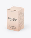 Paper Box W/ Matte Candle Mockup