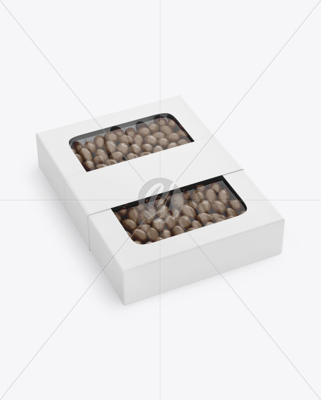 Box with Chocolate Dragee Mockup