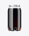 Clear PET Can with Dark Drink Mockup